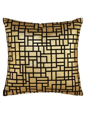 004771 Satoni Black & Gold  Cushion Pillow