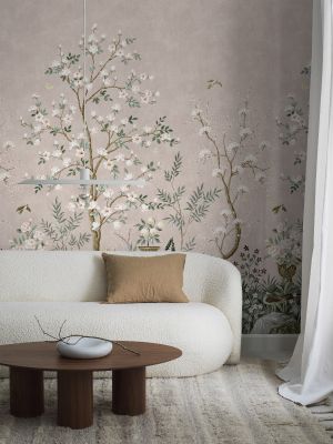 9587W Magnolia Garden 294/270 cm Mural Tapetedekor 