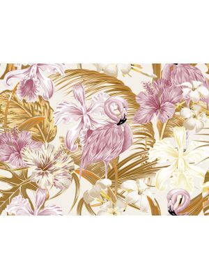 9-DD118566 Flamingo and art 2 Fototapeta flis 350×255 cm