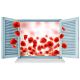 C-501 POPPY FIELD 3D (Stenske nalepke Tapetedecor)