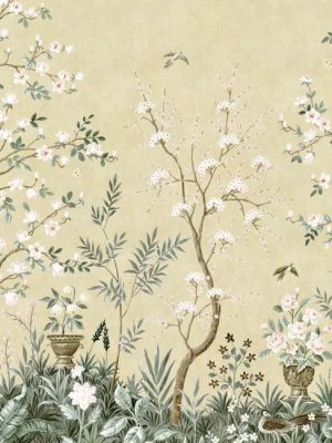9588W Magnolia Garden 294/270 cm Mural Tapetedekor 