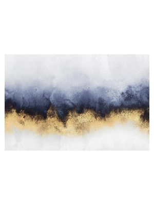 F-1168 Cloudy Sky - Gold and white